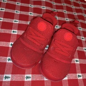 Red Nike shoes